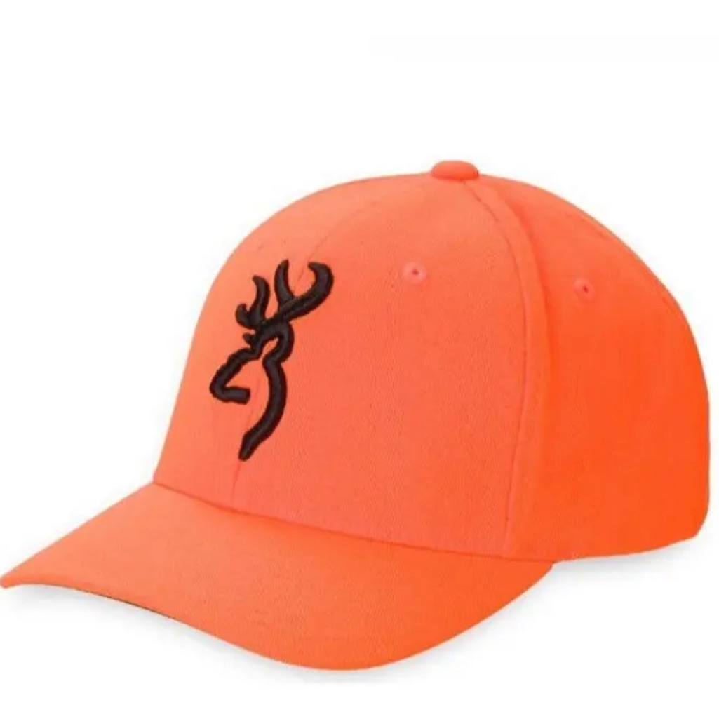 Browning Safety Blaze Orange Buckmark Cap